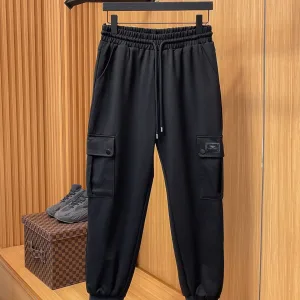 Reps Luxury Armani Fleece Pants Red Duck Down Simple And Versatile Outdoor Windproof Autumn Winter Down-Proof Fabric