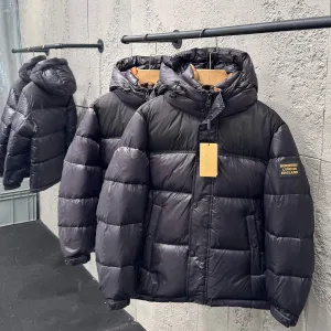 Reps Luxury Burberry Down Jacket Red Goose Nylon Premium Quality Zippered Pocket