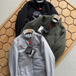 Super Clone Reps Archaeopteryx Outerwear Red Cotton Quick-Drying Oil-Resistant Fabric