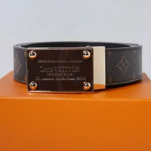 Luxury AAA Louis Vuitton Belt Brown