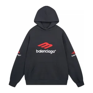 Reps Super Clone Balenciaga Short-Sleeved Shirts Red Cotton Woven Fabric Summer Embroidery