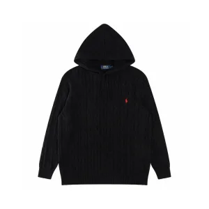 Reps Luxury Ralph Lauren Sweater Red Cotton Pure Cable Knit Easy To Match Embroidery