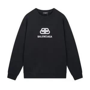 Luxury Balenciaga Short-Sleeved Shirts Ash Cotton Embroidery