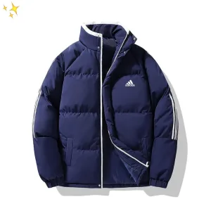 Super Clone Adidas Cotton-Padded Coat Red Down Simple And Versatile Exquisite Workmanship Street Style Winter
