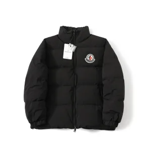 High Quality Moncler Down Jacket Red Duck Nylon Fabric Winter Patch