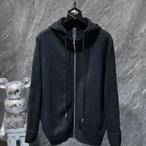 AAA Super Clone Chrome Hearts Sweater Black Cotton Pure Wool Winter