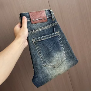 AAA Luxury Chrome Hearts Jeans Ash Delicate And Soft To The Touch Autumn Winter