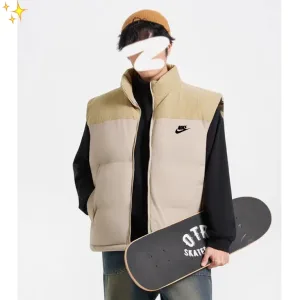 Super Clone Designer Nike Outerwear Red Cotton Down High Cost Performance Autumn Winter And