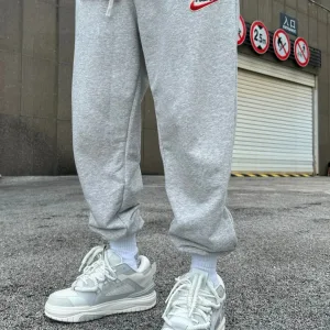 AAA Nike Sweatpants Red Cotton Fleece