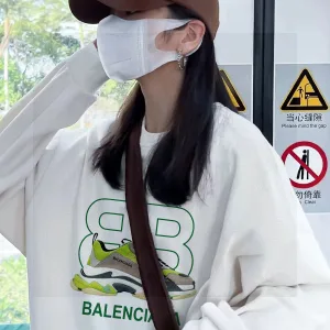Reps Super Clone Balenciaga Hoodies Black Fleece Suede Autumn