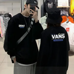 Designer Vans Hoodie Black Fleece Suede Autumn