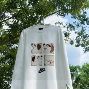 Luxury High Quality Nike Hoodie Black Fleece Suede Autumn