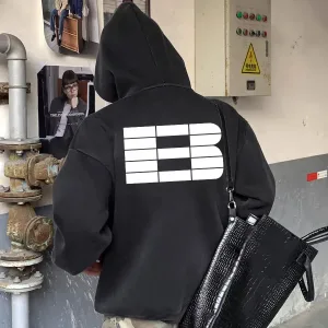 AAA Balenciaga Hoodie Black Cotton Fleece