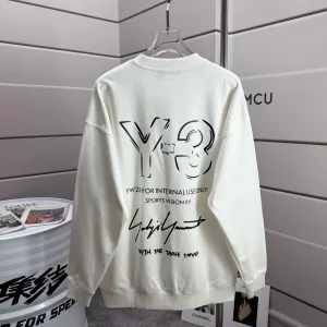 Super Clone High Quality Y-3 Long-Sleeved Black Cotton Autumn Winter
