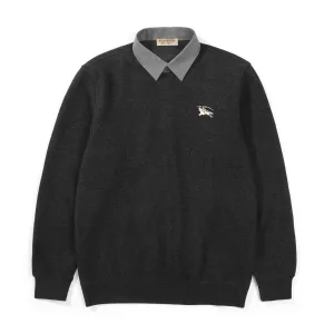 Reps Burberry Sweater Red Cashmere Fleece Autumn Winter And