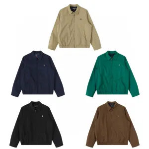 Luxury Super Clone Ralph Lauren Coat Green Cotton Pure Streetwear Embroidery