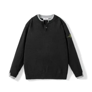Designer Stone Island Sweater Red