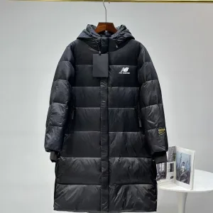 Designer Luxury New Balance Down Jacket Red Duck Polyester Nylon Woven Fabric Winter Hidden Pocket
