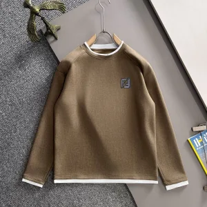 AAA Reps Fendi Long-Sleeved Sweatshirt Red Autumn Winter And