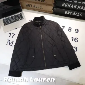 Super Clone Luxury Ralph Lauren Outerwear Blue Nylon Corduroy Fabric