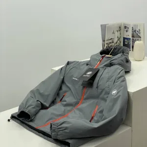 Super Clone Mammoth Down Jacket Blue Cotton Adjustable Drawstring Simple Style Winter