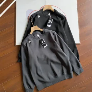 Reps Designer Fila Ruler Black Cotton Fleece Fabric