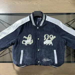 AAA Super Clone Louis Vuitton Jacket Red Woven Fabric