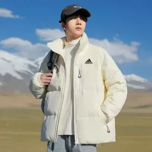 High Quality Adidas Outerwear Blue Duck Down Winter