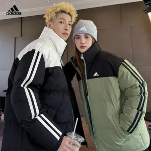 High Quality Reps Adidas Outerwear Red Cotton Down Woven Fabric Jacquard