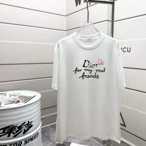 AAA Dior Short-Sleeved T-Shirt Red Spring Summer