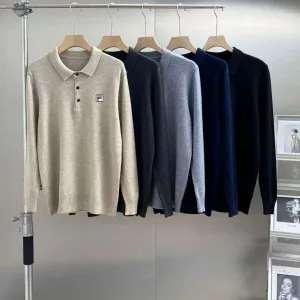 Luxury Reps Fila Jeans Red Neutral Wool Cashmere Spandex Genuine Leather Mesh Simple And Elegant Autumn Winter