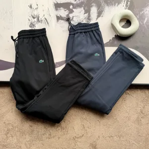 Luxury Lacoste Fleece Pants Red Duck Down Lace Simple And Versatile Autumn Winter Down-Proof Fabric