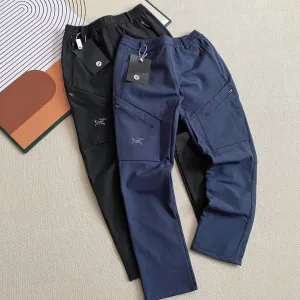High Quality AAA Archaeopteryx Trousers Red Fleece Unrestricted Movement Quick-Drying Zippered Pocket