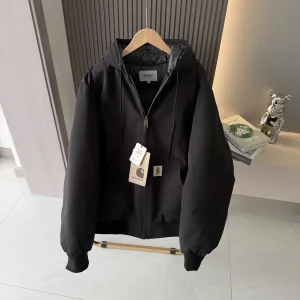 Luxury Carhartt Outerwear Green Cotton Canvas Thick Streetwear
