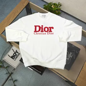 Reps Dior Hoodie Red Easy To Match Simple Design Autumn Winter