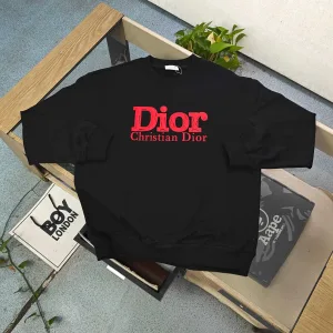 Reps High Quality Dior Hoodie Red Easy To Match Simple Design Autumn Winter