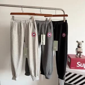 AAA Super Clone Canada Goose Casual Pants Black Cotton Fleece Easy To Match Classic And Elegant Sophistication Winter