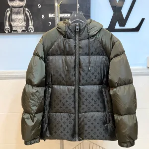Super Clone Reps Louis Vuitton Down Jacket Green