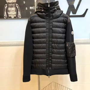 Luxury Moncler Down Jacket Red Silk Silky Smooth To The Touch Easy Match Sophistication Autumn Winter Patch