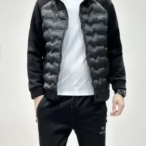 AAA Reps Archaeopteryx Cotton-Padded Coat Red Neutral Cotton Down Simple And Elegant Autumn Winter Matte Fabric Zippered Pocket