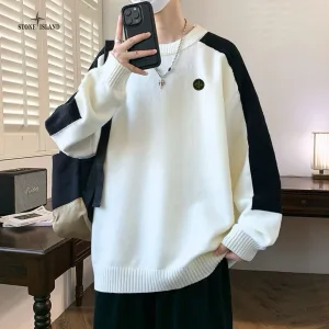 Super Clone High Quality Stone Island Sweater Brown Knitted Fabric