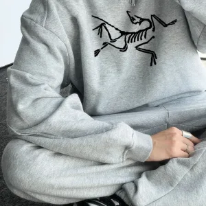 Reps Designer Archaeopteryx Hoodie Black Fleece Suede Autumn