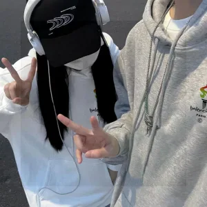 AAA Balenciaga Hoodie Red Cotton Fleece
