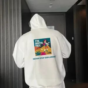 AAA Reps North Hoodie Red Cotton Fleece Fabric