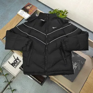 Reps Nike Jacket Red Down Street Style Autumn Winter And Side Pockets