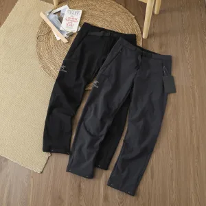 Reps Archaeopteryx Trousers Red Fleece Unrestricted Movement Quick-Drying Adjustable Waistband Zippered Pocket