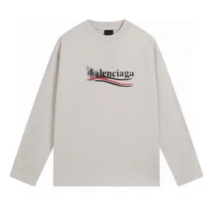 AAA Super Clone Balenciaga Long-Sleeved Ash Embroidery