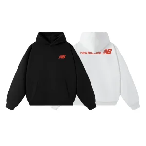 High Quality Luxury New Balance Hoodie Black