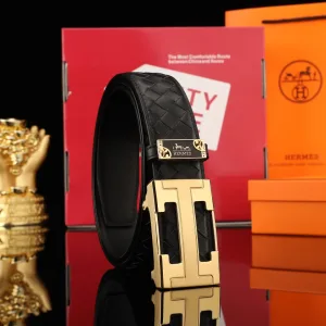 High Quality Reps Hermes Men'S Belts Top-Grain Cowhide