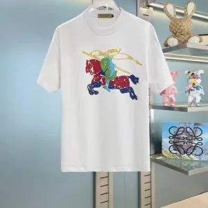AAA Super Clone Burberry Short-Sleeved T-Shirt Cotton Fine Plain Weave Understated Luxury